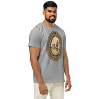 Desert Cameo in Sepia Tones Unisex Organic T-Shirt - Sustainable Organic Design | Primary Flat-lay Front View