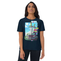 Pixel Blade Organic Cotton Tee | Sustainable Gaming Apparel - Sustainable Organic Design | Detailed Alternative View