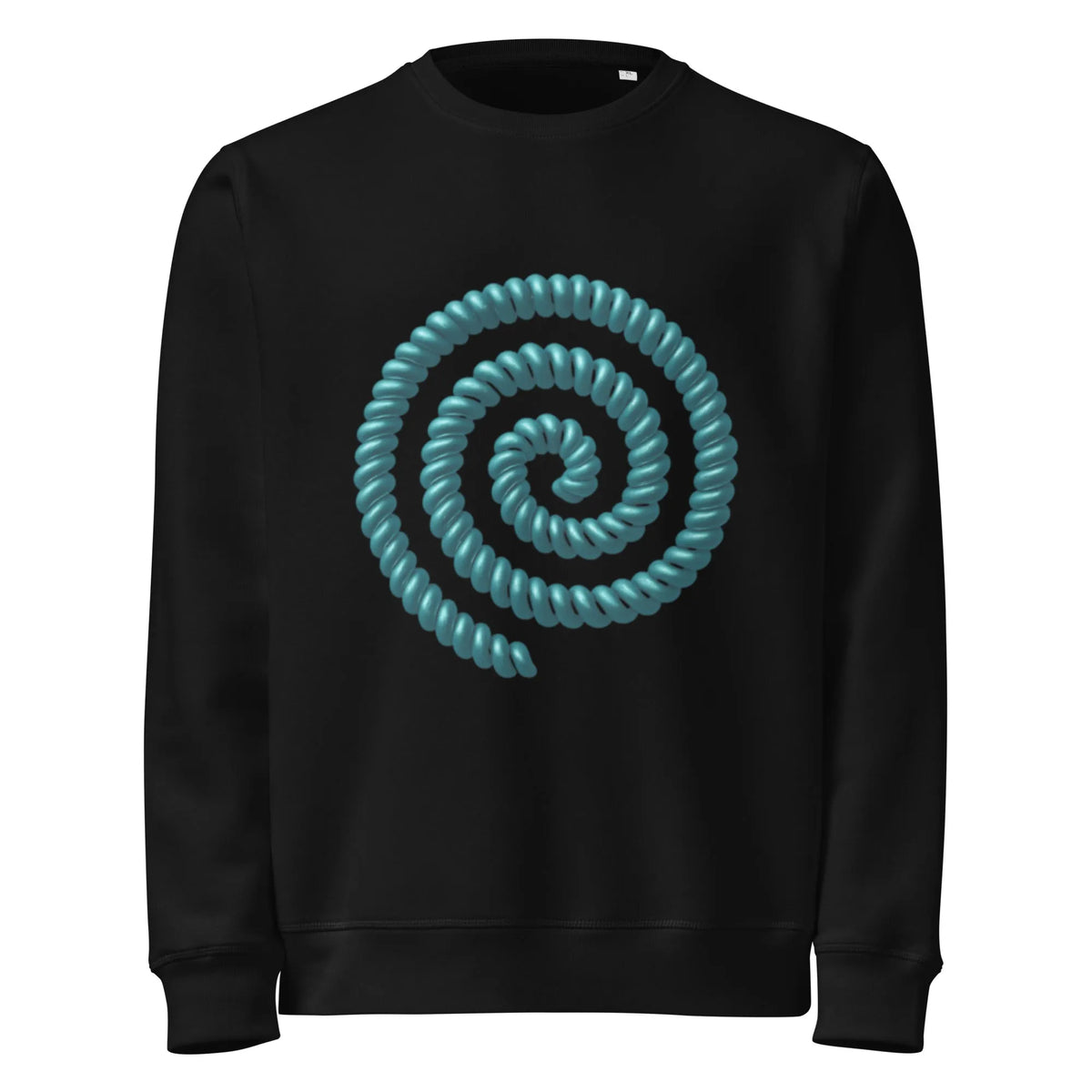 Organic Cotton Spiral Energy Sweatshirt – GOTS & Vegan Certified - Sustainable Organic Design | Detailed Alternative View