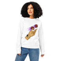 High Roller Retro Dice Organic Sweatshirt - 80s Synthwave & Y2K Aesthetic - Sustainable Organic Design | Primary Mockup Front View