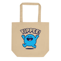 Yippee! Joy Celebration Organic Cotton Tote Bag | GOTS Certified - Sustainable Organic Design | Detailed Alternative View
