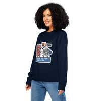 Math Is For Blockers Organic Gamer Sweatshirt | Sustainable RPG Merch - Sustainable Organic Design | Detailed Alternative View