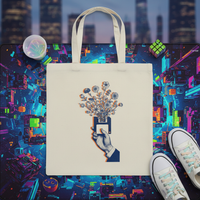 Floppy Bloom Organic Tote | GOTS Certified | Retro Tech Collection
