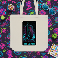 Server Medusa Organic Cotton Tote | Gamer Level-Up Collection