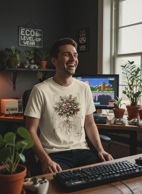 Pixel Bloom Organic Cotton Gaming Tee
