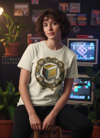 Retro Tech Pixel Art Tee | Sustainably Crafted Organic Cotton