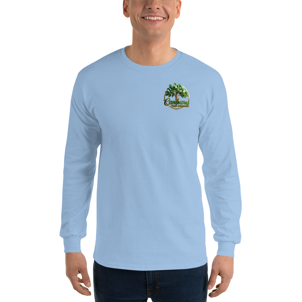 Custom Cambara Tree Services Long Sleeve Shirt – Premium Cotton, Eco-Friendly Print, Durable Workwear - Design Delight Studio