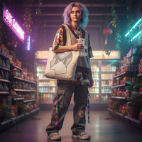 Conscious Corridor Organic Tote | Surreal Art & GOTS Certified