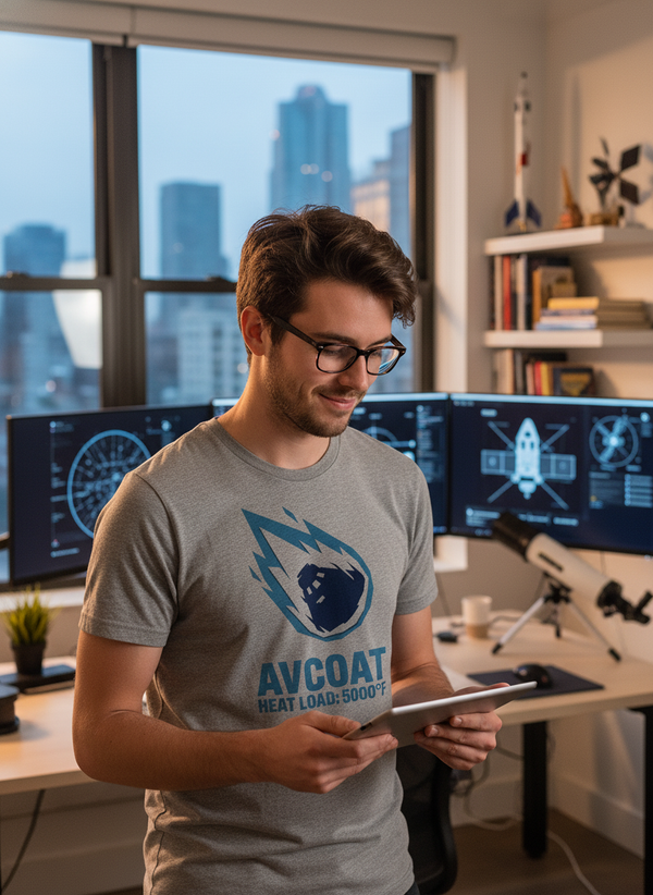 Orion Aerospace Tee | Sustainable Organic Cotton | Design Delight Studio