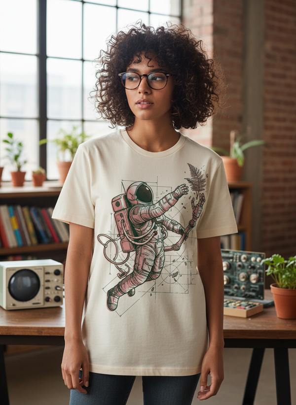 Astronaut Schematic Tee | Sustainably Designed Organic Cotton