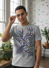 Digital Bloom Gamer Tee | Sustainable Organic Cotton & Retro Pixel Art