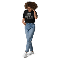 No Fear Organic Graphic Tee - Motivational T-Shirt - Design Delight Studio