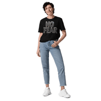 No Fear Organic Graphic Tee - Motivational T-Shirt - Design Delight Studio