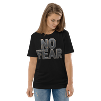 No Fear Organic Graphic Tee - Motivational T-Shirt - Design Delight Studio