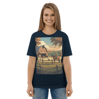 Rustic Ranch Life Tee - Organic Cotton Graphic T-Shirt - Design Delight Studio