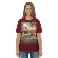 Rustic Ranch Life Tee - Organic Cotton Graphic T-Shirt - Design Delight Studio