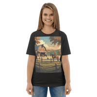 Rustic Ranch Life Tee - Organic Cotton Graphic T-Shirt - Design Delight Studio