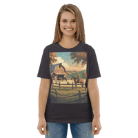 Rustic Ranch Life Tee - Organic Cotton Graphic T-Shirt - Design Delight Studio